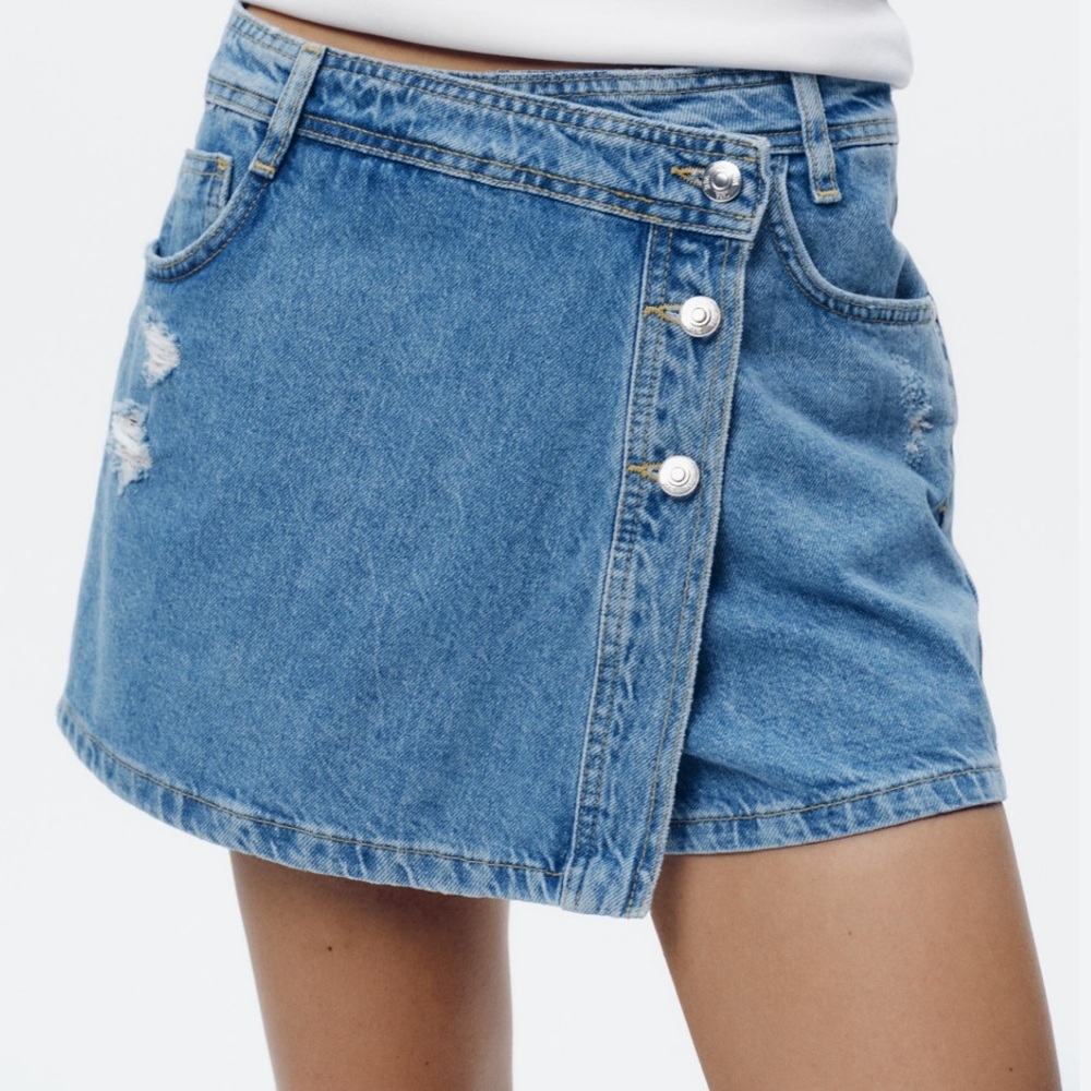Zara denim skort